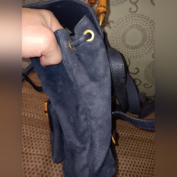 Gucci suede leather backpack - Picture 4 of 6